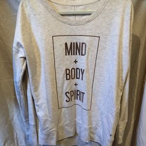 Yoga long sweatshirt size large